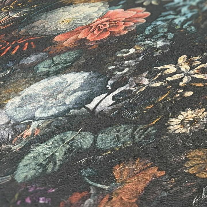 Produktbild Tadessi Blumen Mario M1-No.3353 | Bunt | Schwarz | Floral | Natur (26 x 53 cm)