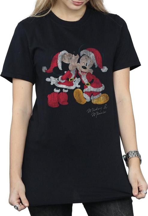 Image du produit Disney - T-shirt MICKEY AND MINNIE CHRISTMAS KISS - Femme (S)