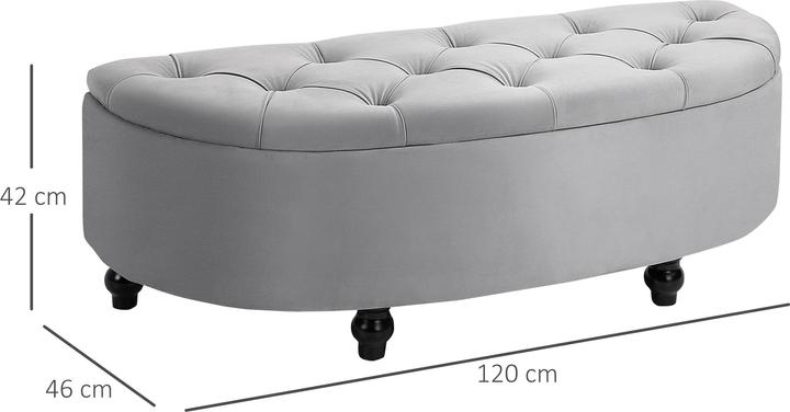 Image du produit Homcom Banc avec espace de rangement (120 cm)