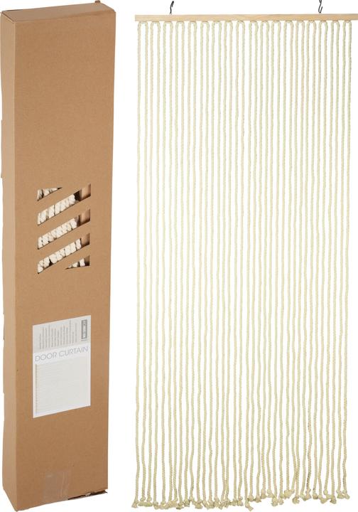Productafbeelding Ambiance Technology Deurgordijn 90x200 cm van wit touw (90 x 200 cm)