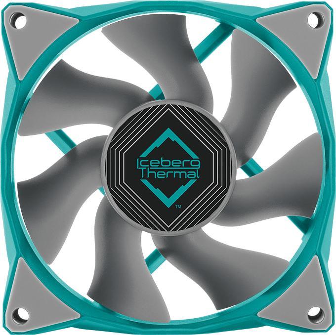 Image du produit Iceberg Thermal IceGALE Xtra Boîtier d'ordinateur Ventilateur 8 cm Turquoise 1 pièce(s) (80 mm, 1 x)