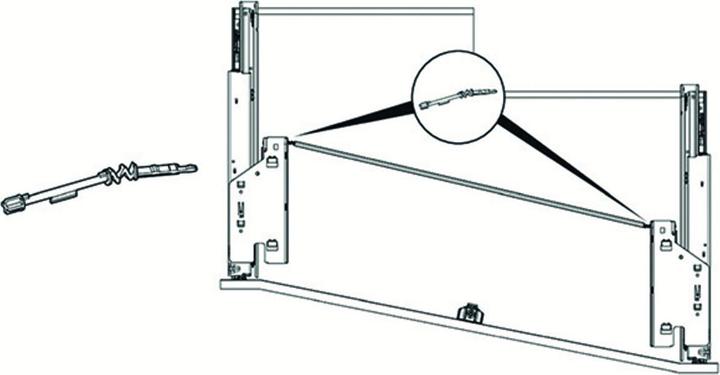 Actual product image Hettich Flexible adapter for Push to open Silent (1 pcs.)