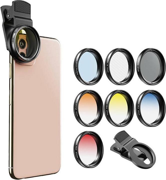 Actual product image Apexel Mobile filter lens kit APL-37UV-7G 37mm