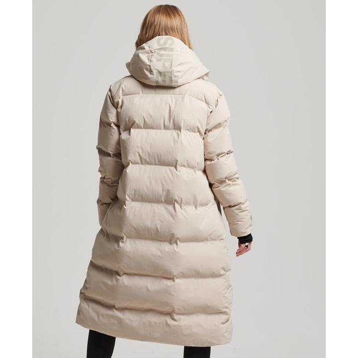 Produktbild Superdry Lange Daunenjacke mit Kapuze, Damen (M)