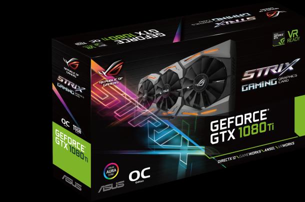 Produktbild ASUS GeForce ROG STRIX GTX 1080 Ti 11G GAMING (11 GB)