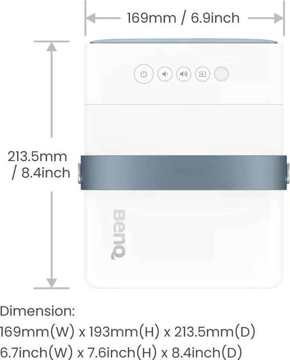 Image du produit BenQ GP100 (Full HD, 1000 lm, 1.2:1)