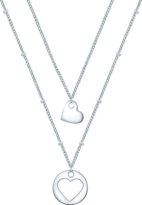 Image du produit Eastside Femme Coeur Acier inoxydable argent 40,0/45,0 cm Chaîne de base + 5,0 cm Extension - 29746 (Acier inoxydable)