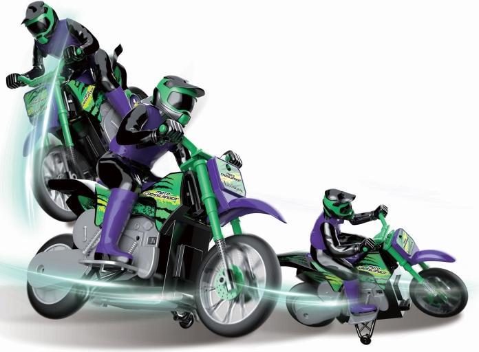 Produktbild Lexibook CROSSLANDER Ferngesteuertes Motorrad, 2.4Ghz, für extreme Stunts, mit Lichteffekten