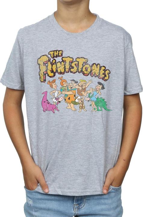 Immagine prodotto The Flintstones Group Distressed Maglietta Ragazzi (116)