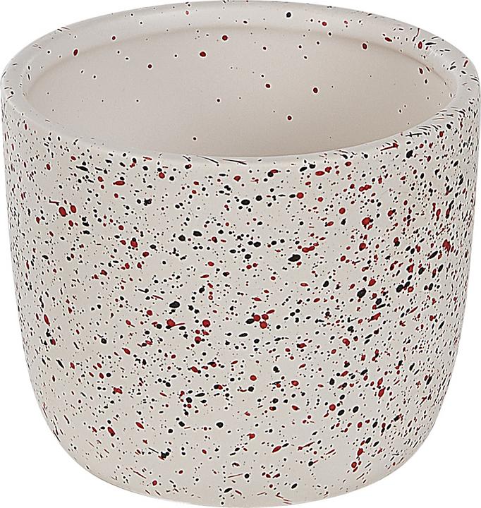Produktbild Beliani Badezimmer Set 6-teilig Keramik weiss Terrazzo Optik PALMILLA