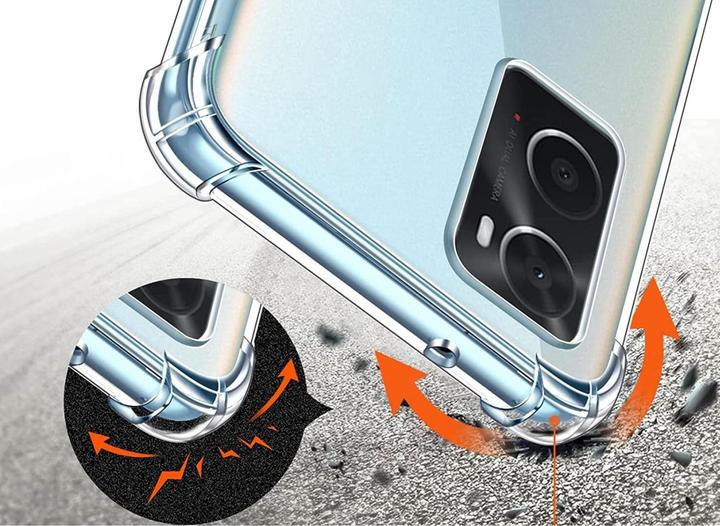 Produktbild Screenguard Oppo A96 4G Hülle Crystal Soft Airbag Bumper (Oppo A96)