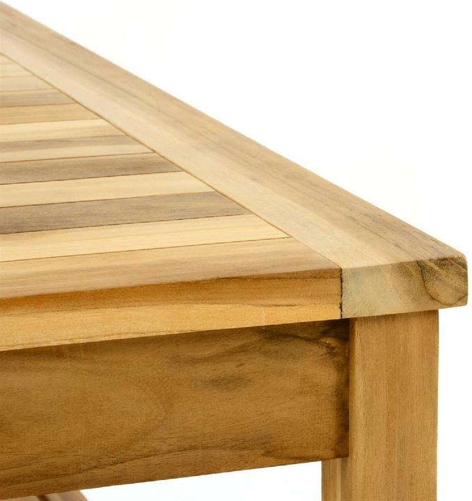 Produktbild VCM Gartenmöbelset Picknickset Sitzgruppe natur Teakholz Bank Tisch 135cm (69 cm)