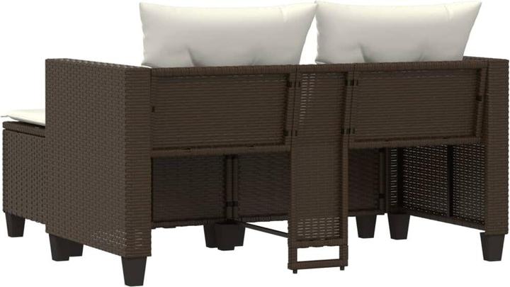 Produktbild VidaXL Gartensofa 2-Sitzer mit Hockern