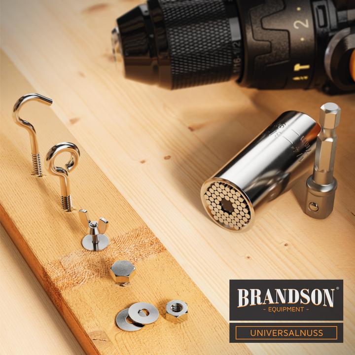 Image du produit Brandson Clé à douille, Clé universelle, Adaptateur de douille multifonctions Bit, Noix universelle 7-19mm +