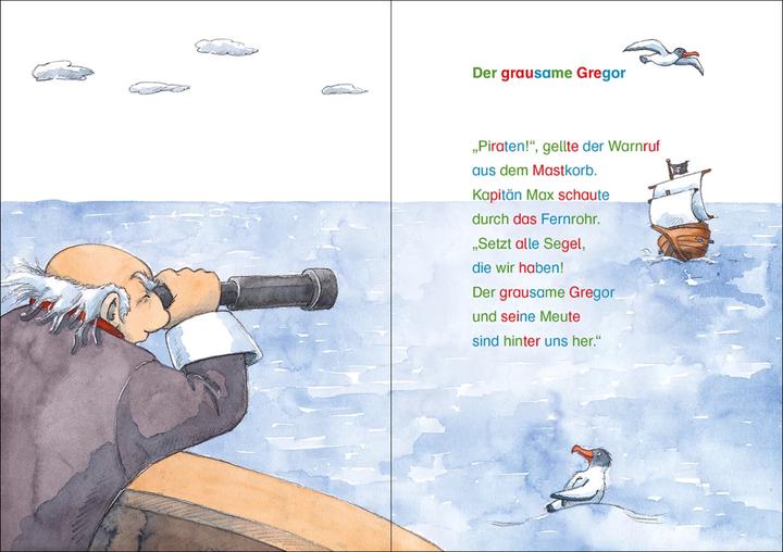 Immagine prodotto Silbengeschichten zum Lesenlernen - Piratengeschichten (Tedesco, Alexandra Fischer-Hunold, Ines Rarisch, I primi lettori Loewe, 2021)