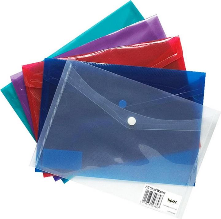 Image du produit Tiger Stationery PortefeuilleClasseur avec rivets en plastique