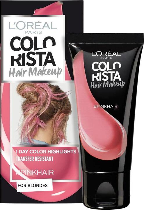 Image du produit L'Oréal Paris L'Oréal Colorista Hair Makeup Pink Hair 30ml (Cheveux roses)