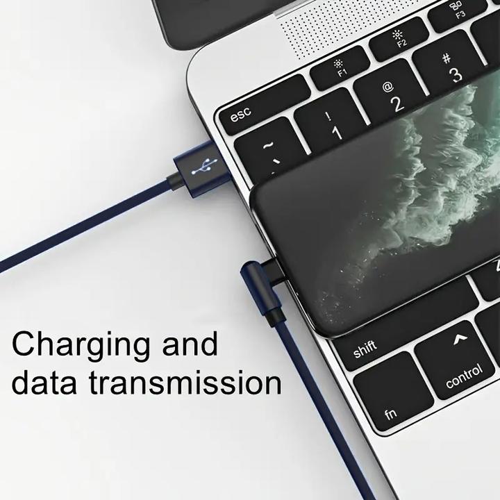 Produktbild Cbx 90 Grad Winkel Ladekabel USB-C / USB-A, 30cm (0.30 m)