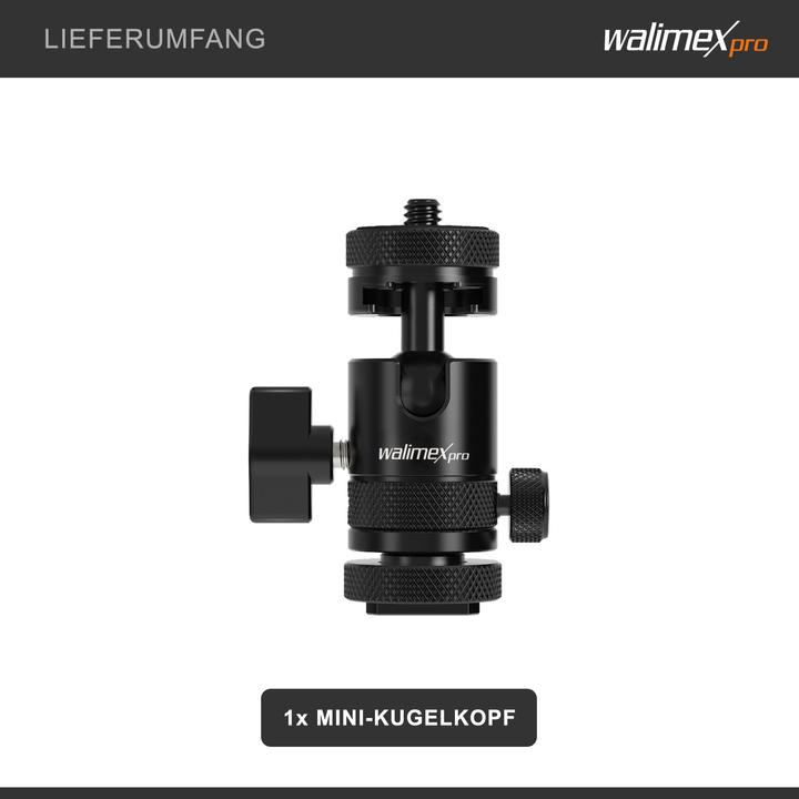Produktbild Walimex pro Multi Mini-Kugelkopf Single Shoe (Kugelkopf)