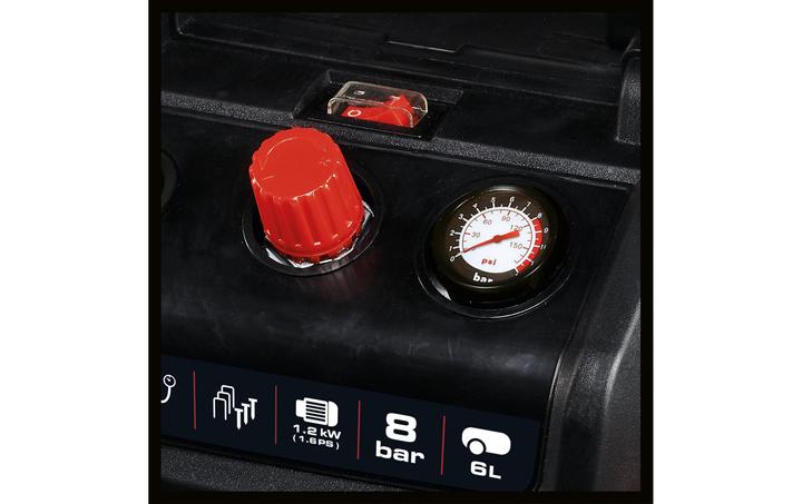 Actual product image Einhell TC-AC 190/6/8 OF Set (8 bar, 6 l)
