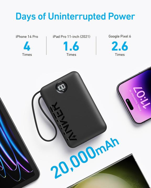 Produktbild Anker 335 PowerCore (20000 mAh, 20 W, 74 Wh)