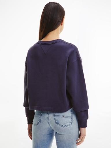 Produktbild Tommy Hilfiger TJW CROP TOMMY SIGNATURE CREW, blau(cblue (87)), Gr. S (S)