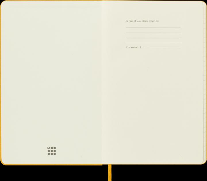 Image du produit Moleskine NB LG lin HC Tissu Oran.Jaune (13 x 21 cm, À rayures, Couverture rigide)