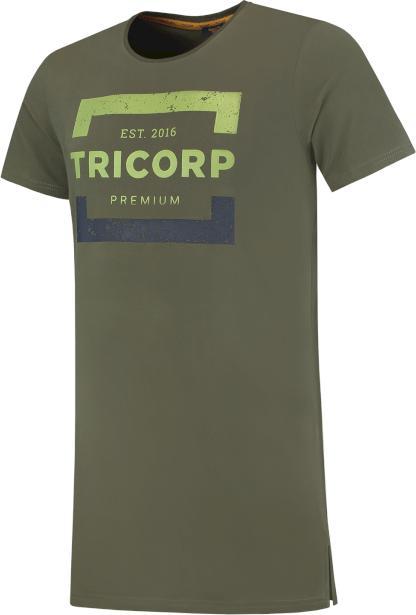Tricorp 104001ArmyXXL T-Shirt Premium Heren Lang (XXL)