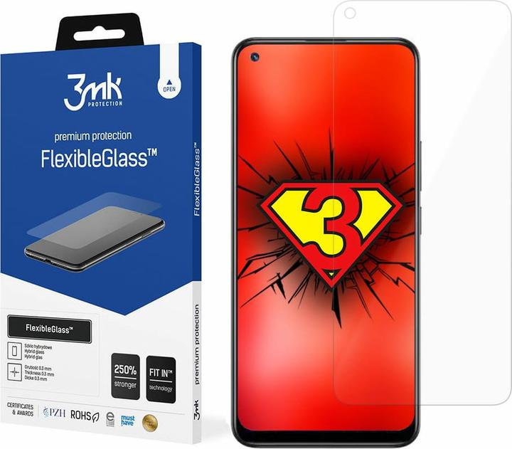 Produktbild 3MK hybrid glass Flexible 2.5D for Realme 8 5G (1 Stück, Realme 8 5G)