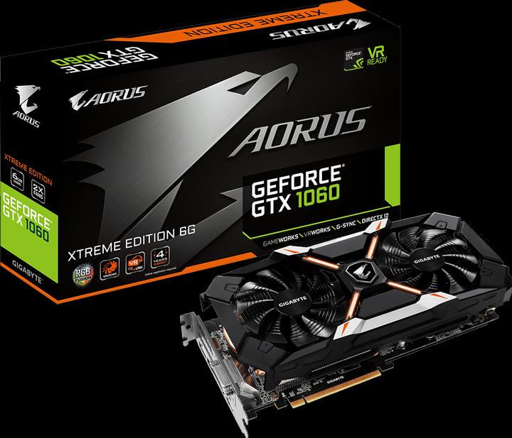 Produktbild Gigabyte GeForce GTX 1060 Aorus Xtreme Edition (6 GB)