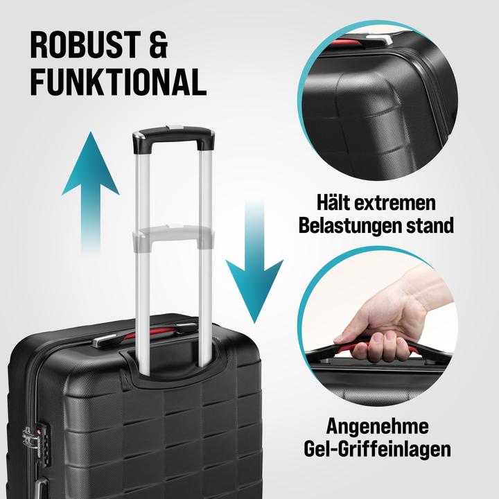 Actual product image Monzana Hard case TSA lock set of 3