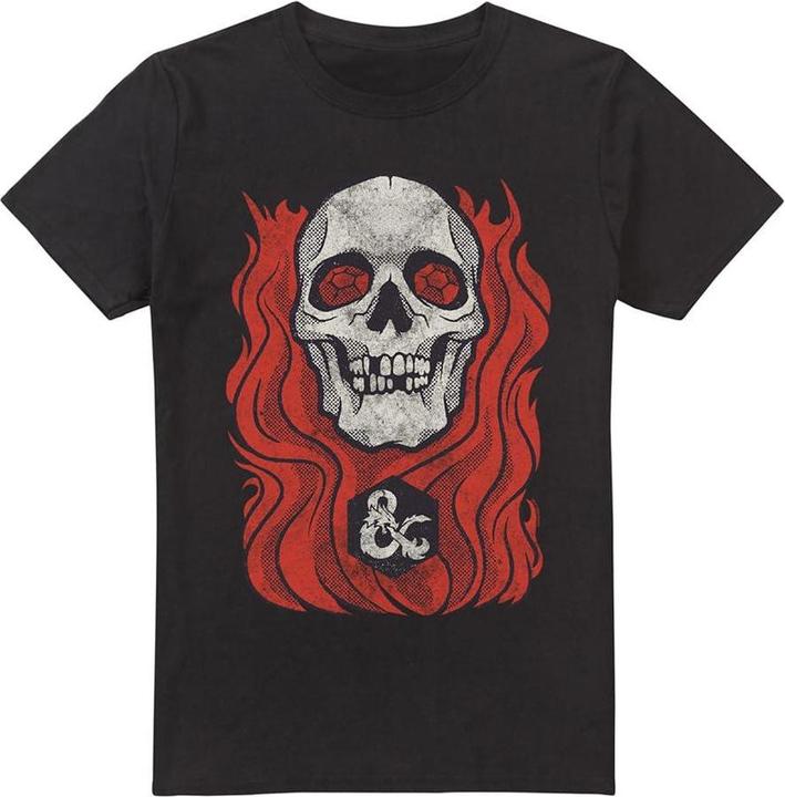 Actual product image Dungeons & Dragons Mens Lich Flaming 50th T-Shirt (XXL)