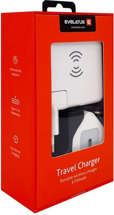 Immagine prodotto Evelatus Adattatore da viaggio Caricabatterie Wireless EWC06 (15 W)