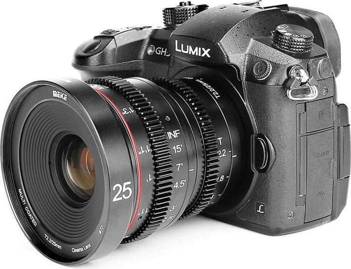Produktbild Meike 25mm T2.2-22 MFT Cine Lens (Micro Four Thirds, APS-C / DX)