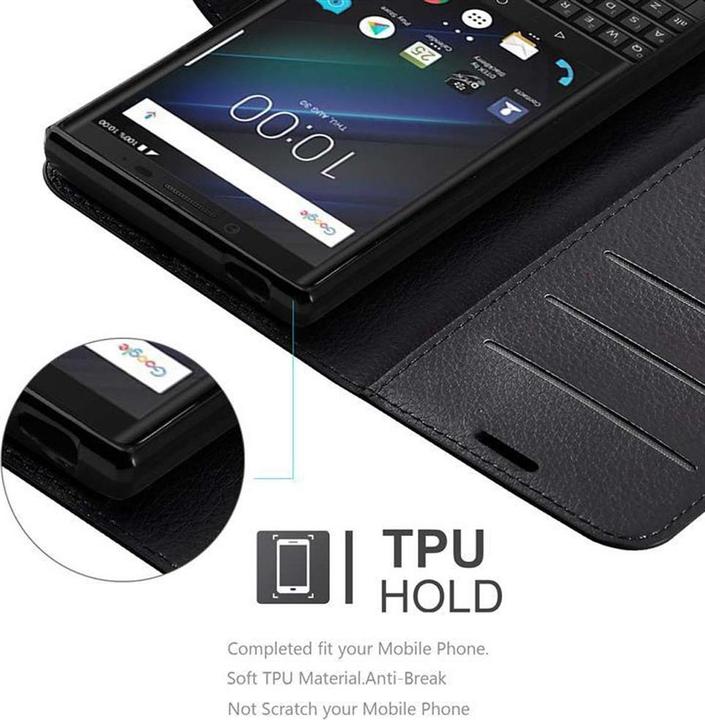 Produktbild Cadorabo Book mit Standfunktion Cover (Blackberry KEY2)