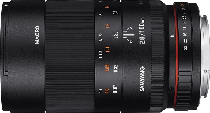 Immagine prodotto Samyang 100mm f/2.8 ED UMC Macro - Fujifilm XF (Fujifilm X, Full-frame)