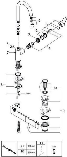 Immagine prodotto Grohe Miscelatore monocomando per lavabo BAUEDGE