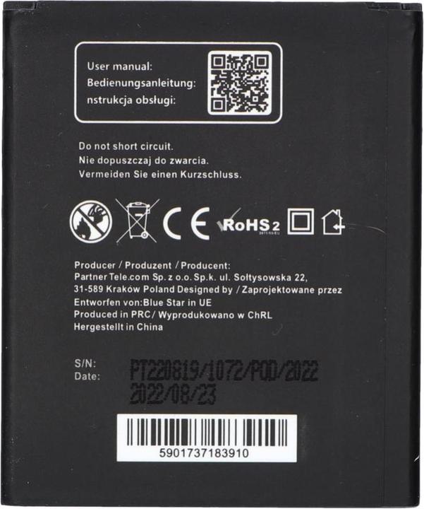 Image du produit Batterie Blue Star BLUE STAR PREMIUM pour SAMSUNG S3 Mini I8190 1500 mAh