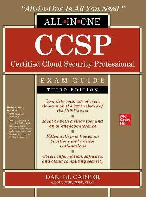 Produktbild CCSP Certified Cloud Security Professional All-in-One Exam Guide, Third Edition (Englisch, Daniel Carter, 2022)