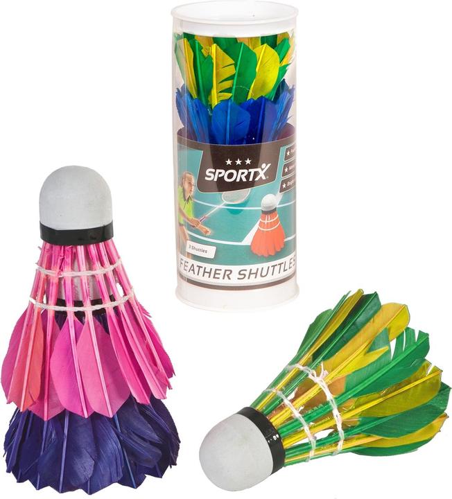 Produktbild Sport X SportX Shuttle-Federn farbig in Tube, 3 Stk.