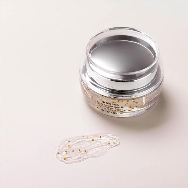 Immagine prodotto Symbiosis Acido ialuronico + Niacinamide) 24k Gold Pearls Radiance Éclat Charmer (50 ml, Gel viso)