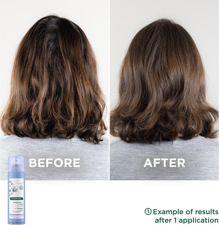 Image du produit Klorane Shampooing sec volumateur au lin BIO (150 ml, Shampoing sec)