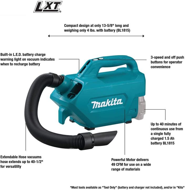 Produktbild Makita DCL184Z (Nass-Trockensauger)