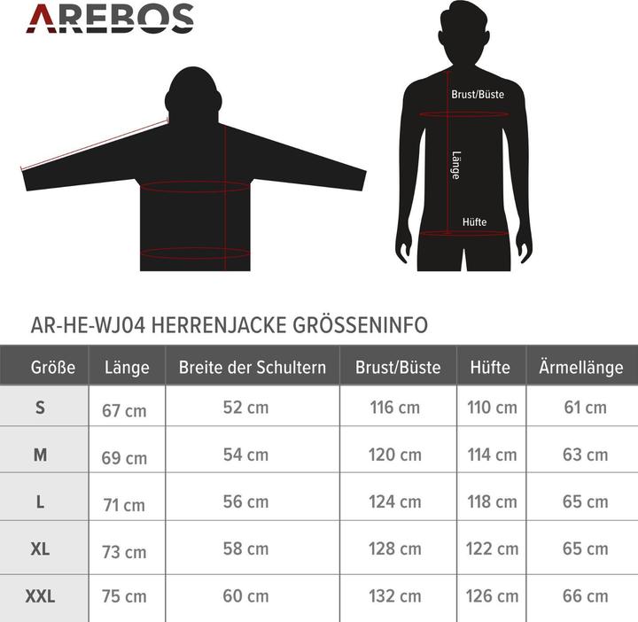 Actual product image Arebos Waterproof winter jacket (L)