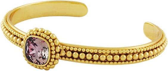 Produktbild Steinkult Cuff "Aisha" (6.50 cm, Messing, 18 Kt. Vergoldet, Kristallstein)