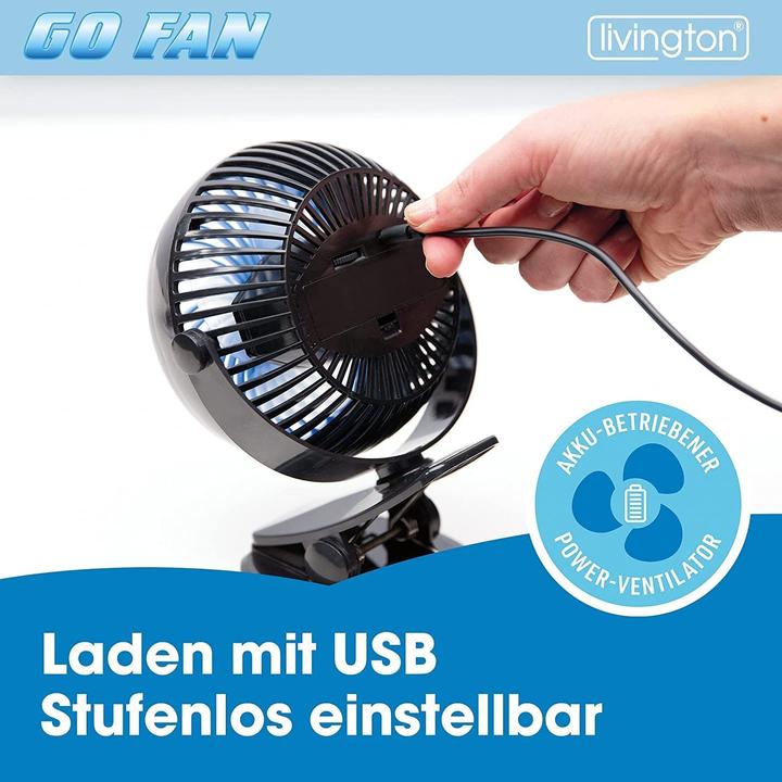 Actual product image Livington Go Fan (70 dB)