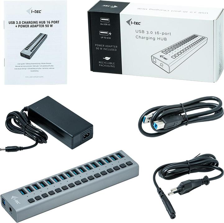 Produktbild i-tec USB 3.0 Hub (USB-B, 16 Ports)