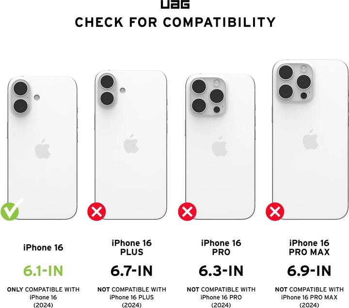 Voedingswaarden en ingrediënten UAG Civiele Magsafe (Apple iPhone 16)