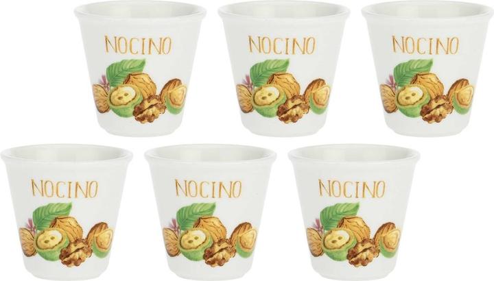 Immagine prodotto La Porcellana Bianca LIQUORELLI Set mit 6 Nocino Likörgläsern 75 ml (6 x, Bicchieri da liquore + bicchieri da grappa)