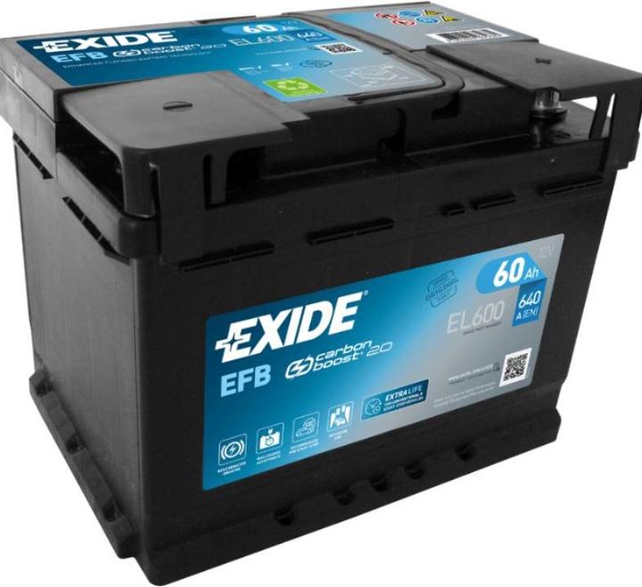 Actual product image Exide Start-Stop EFB (12 V, 60 Ah, 640 A)